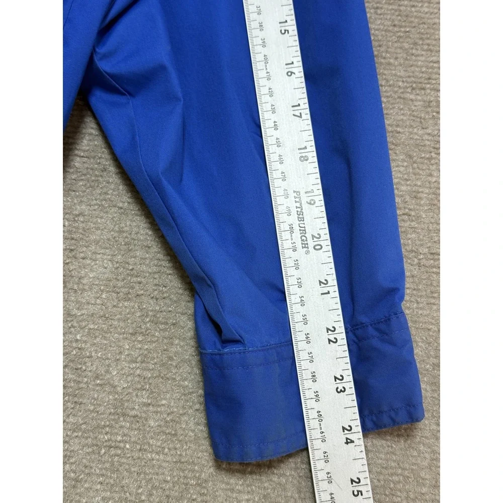 Dash Sport Jacket Mens Large Blue Colorblock Windbreaker Elastic Waist Zip Lined